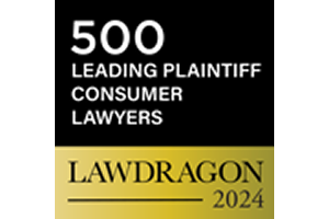 500 Leading Plaintiff Consumer Lawyers / LAWDRAGON 2024 - Badge